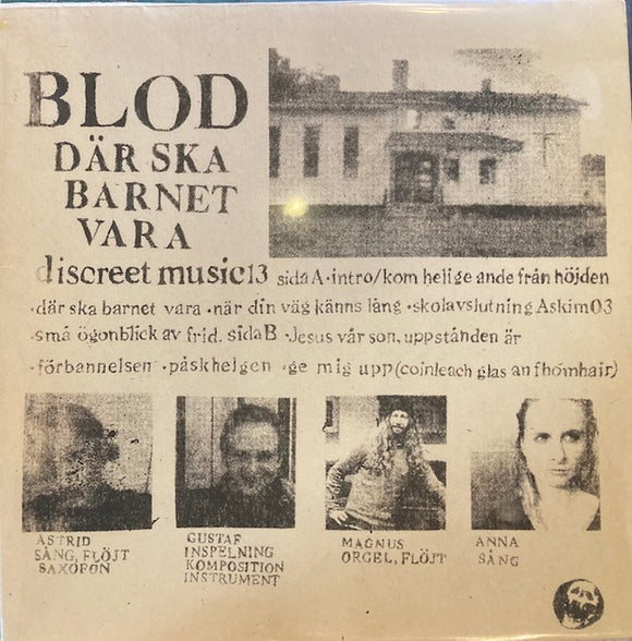 Blod - Där Ska Barnet Vara LP